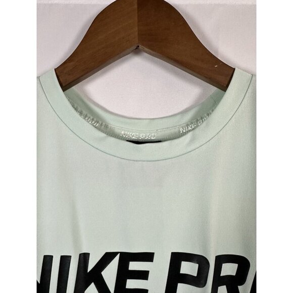 Nike Pro Intertwist Muscle Tank Top Women's Medium Green Tulip Back Train - Picture 6 of 8